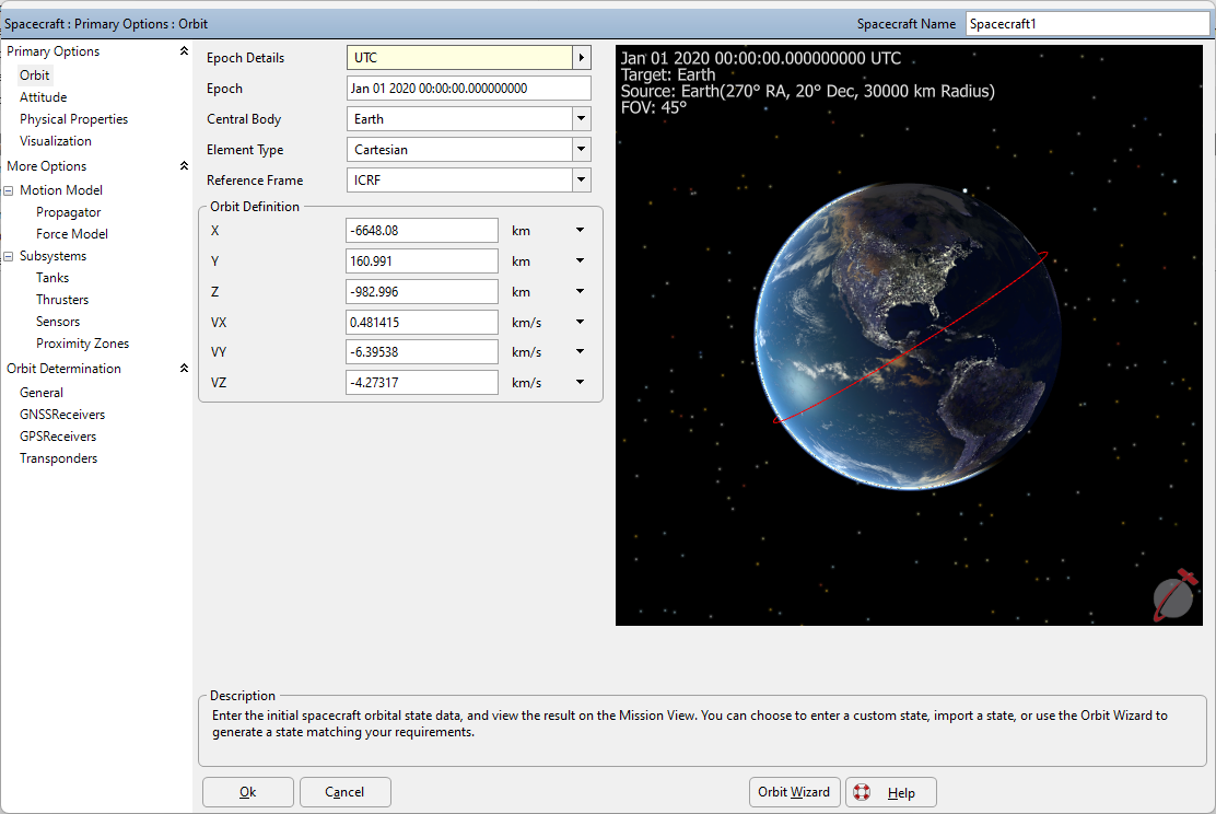 Spacecraft Orbit Editor Spacecraft Orbit Editor